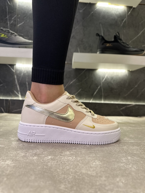 Air Force 1 Premium Off White Rose Ouro