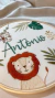 Porta Maternidade Safari - Quadro Decorativo Infantil 22cm - comprar online