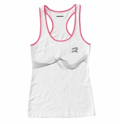 Musculosa Royal Padel Chicago Blanca - Coral