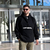 60 % off Anorak oversize corderito black