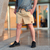 short de baño acid color camel