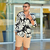 camisa de lino black and white