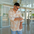 camisa de lino melon