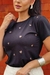 T-shirt poá coração desenhados