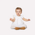 Vestido Bebê Menina com Calcinha Branco Milon