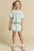 Conjunto de Blusa Boxy e Short Saia em Molecotton Botonê Kukiê