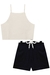 Conjunto Top Cropped e Short em Tecido em Viscolinho Lilimoon na internet