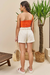 Conjunto de Blusa Cropped em New Linox e Shorts em Sarja com Elastano Lilimoon na internet