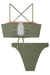 Conjunto de Biquini com Calcinha Lateral Média em Malha Jacquard Marina Vic&Vicky - loja online