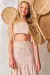 Conjunto Menina Top Cropped Com Alça e Saia Lilimoon - Joana Maria Moda Infantojuvenil