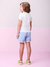 Short Jeans com Detalhe Paetê Verde Momi na internet