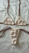 conjunto cortininha Off + caramelo ( sem troca)