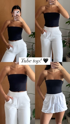 Tube top preto na internet