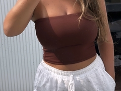 Tube top marrom - comprar online