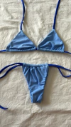 conjunto cortininha azul bebê+ caneta ( sem troca)