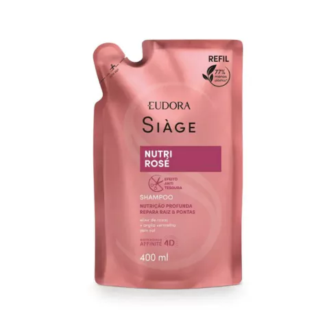 Refil Shampoo Siage Nutri Rose 400ml Eudora