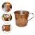 CANECA EM ALUMINIO PITURA COBRE METALIZADA PARA COQUETEIS 370 Ml - comprar online