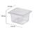 CUBA GN 1/6 10CM TRANSPARENTE PLÁSTICA 1,5 LTS. - loja online