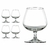 KIT 4 TAÇAS DE CONHAQUE DE VIDRO 410 ML