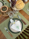 Lugar americano verde liso - comprar online