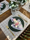 Lugar americano xadrez rosa - comprar online