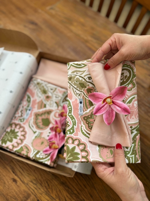 Guardanapo Rosa Liso - comprar online