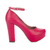 Sapato Boneca Meia Pata Vermelho Salto Alto Grosso Linda e Super Confortável - comprar online
