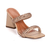 Sandália Feminina Salto Grosso Geométrico Strass Brilhante - comprar online