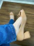 Sapato Feminino Peep Toe Capuccino Salto Bloco 5cm Super Confortável - comprar online