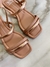 Sandália Moleca Nude ouro rosado - Linda e Bella Calçados