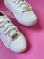 Tênis Moleca Branco com dourado - comprar online