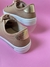 Tênis Moleca Bege com dourado - Linda e Bella Calçados