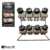Rack x 8 Especieros de Vidiro tapa negra 20 x 20 x 10 cm Codigo 95145 en internet