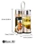 Set x 4 Aceite-Vinagre-Sal-Pimineta Vidiro con metal Codigo 49389 - Bazar 380