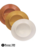 Plato Postre 19 cm Plastico Rayado Colores Metalizados Código 12032