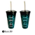 Vaso Rock Fume glitter c/sorbete 600 ml Pet Negro Fume Codigo 94410 - Bazar 380