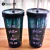 Vaso Rock Fume glitter c/sorbete 600 ml Pet Negro Fume Codigo 94410 - tienda online