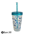 Vaso c/tapa y sorbete Decorado 600 ml Rock Codigo 18009 - Bazar 380