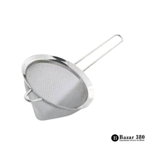 Colador 12 cm Conico Acero Inoxidable mango de metal Código 10003 - comprar online