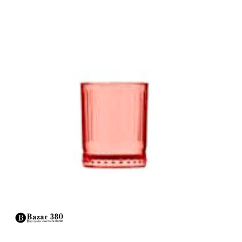 Vaso GALATA Rocks Rojo 340 ml Vidrio Color Codio 35321 - comprar online