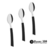 Cucharas de te x 3 BRISA NEGRA Ac. Inox Tramontina en Blister Codigo 53876