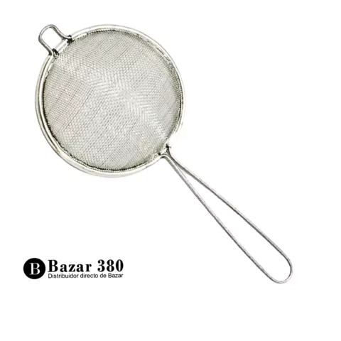 Colador de Mano malla metalica de Alambre N°14 Alambre Codigo 37668