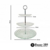Rack posa masas de 3 pisos vidrio 15-20-25 cm Codigo 22000