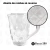 Tazas x 6 de Vidrio conica 160 ml Cuadrille en caja Codigo 27700 en internet