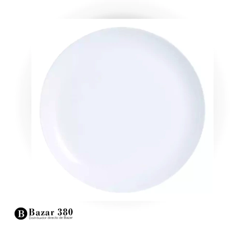 Plato Postre 19 cm DIWALI Blanco Vidrio Templado Codigo 20103 - comprar online