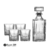 Set Botella whisky + 4 vasos VIP Labrado Codigo 61290 - Bazar 380