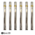 Bombillas x 6 Chatas Acero inoxidable en Blister Codigo 37776