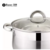 Cacerola 30 cm 11.8 Lts Acero Inoxidable Triple Fondo tapa de Vidrio Codigo 93216 - comprar online