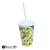 Vaso c/tapa y sorbete Decorado 600 ml Codigo 75604 - tienda online