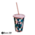 Vaso c/tapa y sorbete Decorado 600 ml Rock Codigo 18009 - Bazar 380